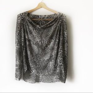 Jennifer Lopez cheetah print career blous